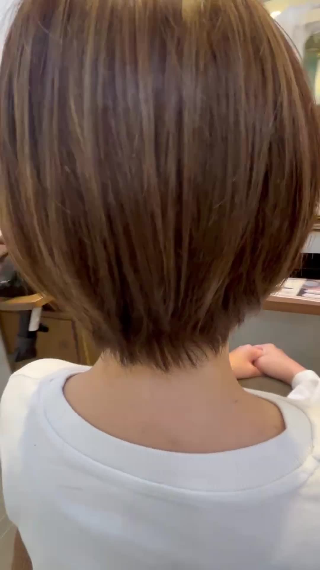 北習志野 美容室 ハイライトショート スタイル